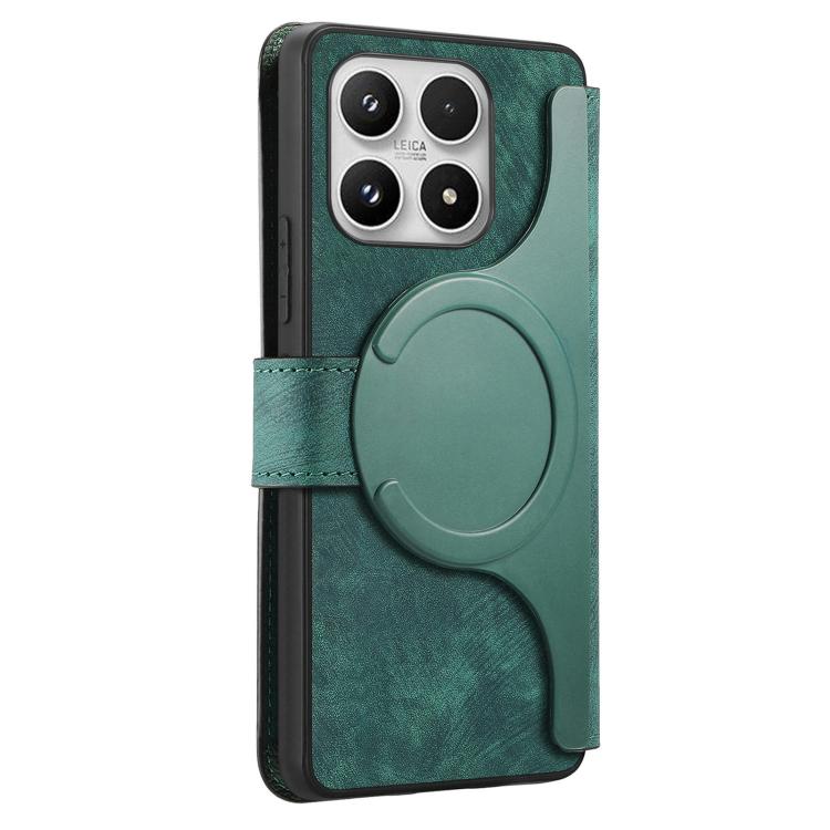 For Xiaomi 17 CaseNeo MagSafe RFID Anti-theft Retro Leather Phone Case