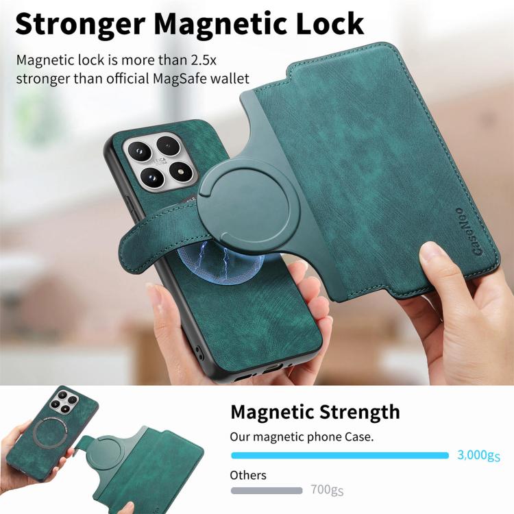 For Xiaomi 17 CaseNeo MagSafe RFID Anti-theft Retro Leather Phone Case