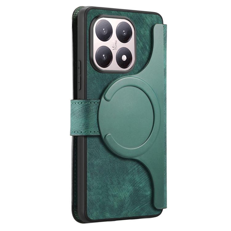For Xiaomi 15T 5G CaseNeo MagSafe RFID Anti-theft Retro Leather Phone Case