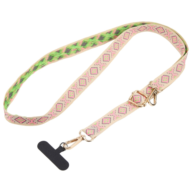 Retro Ethnic Style Crossbody Long Lanyard Mobile Phone Anti-lost Neck Lanyard