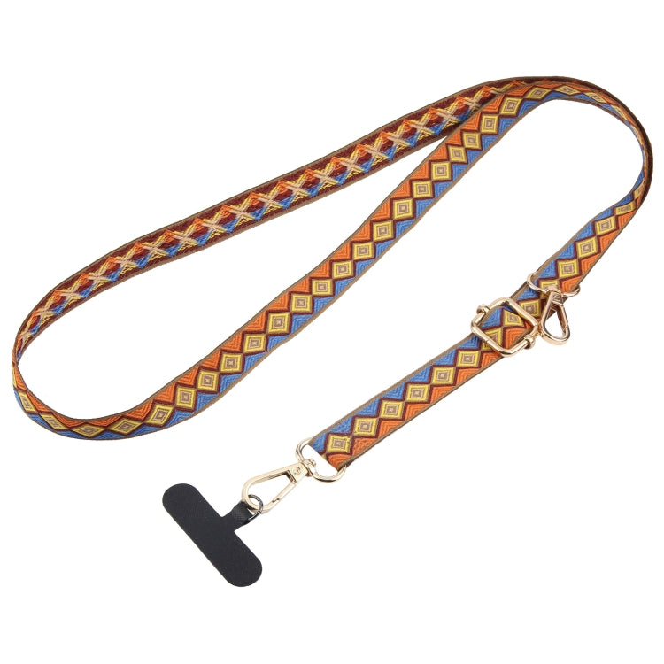Retro Ethnic Style Crossbody Long Lanyard Mobile Phone Anti-lost Neck Lanyard