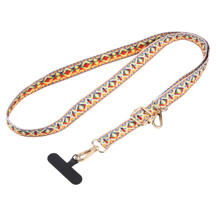 Retro Ethnic Style Crossbody Long Lanyard Mobile Phone Anti-lost Neck Lanyard