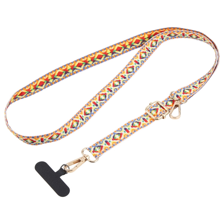 Retro Ethnic Style Crossbody Long Lanyard Mobile Phone Anti-lost Neck Lanyard