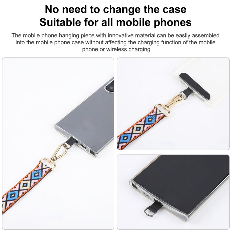 Retro Ethnic Style Crossbody Long Lanyard Mobile Phone Anti-lost Neck Lanyard
