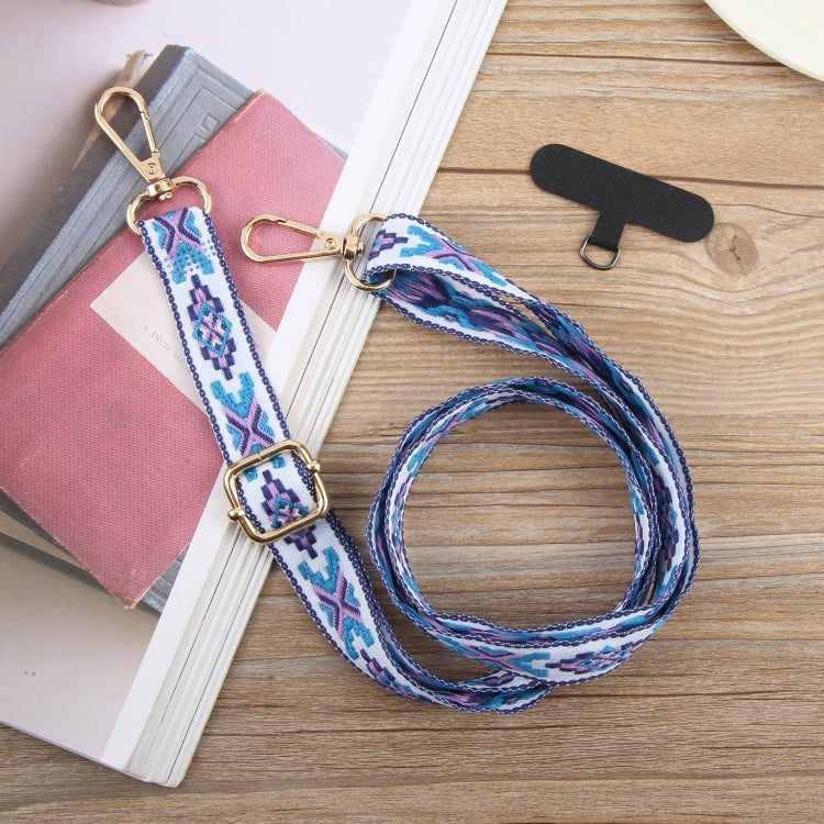 Retro Ethnic Style Crossbody Long Lanyard Mobile Phone Anti-lost Neck Lanyard