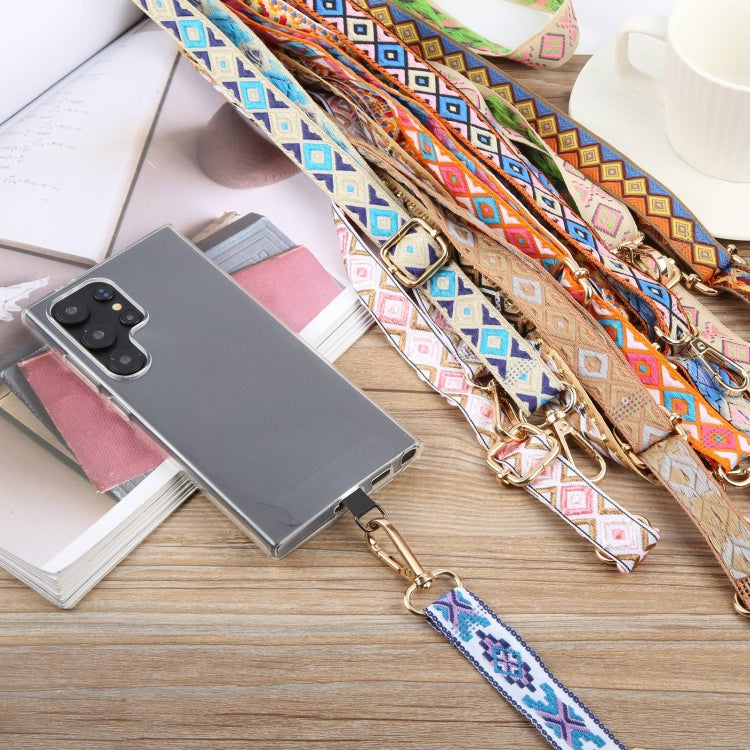Retro Ethnic Style Crossbody Long Lanyard Mobile Phone Anti-lost Neck Lanyard