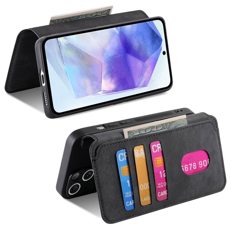 For Galaxy A55 5G CaseNeo MagSafe RFID Anti-theft Retro Leather Phone Case