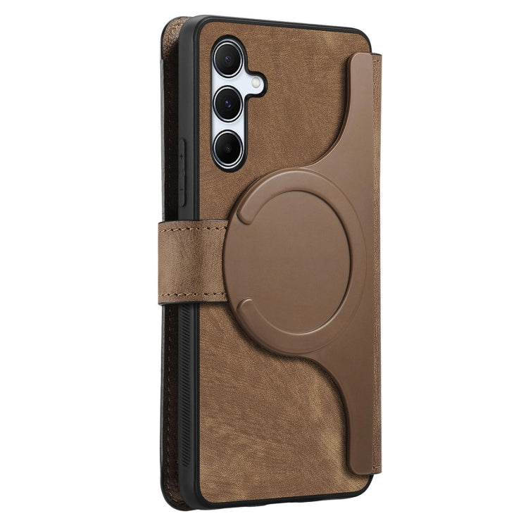 For Galaxy A55 5G CaseNeo MagSafe RFID Anti-theft Retro Leather Phone Case