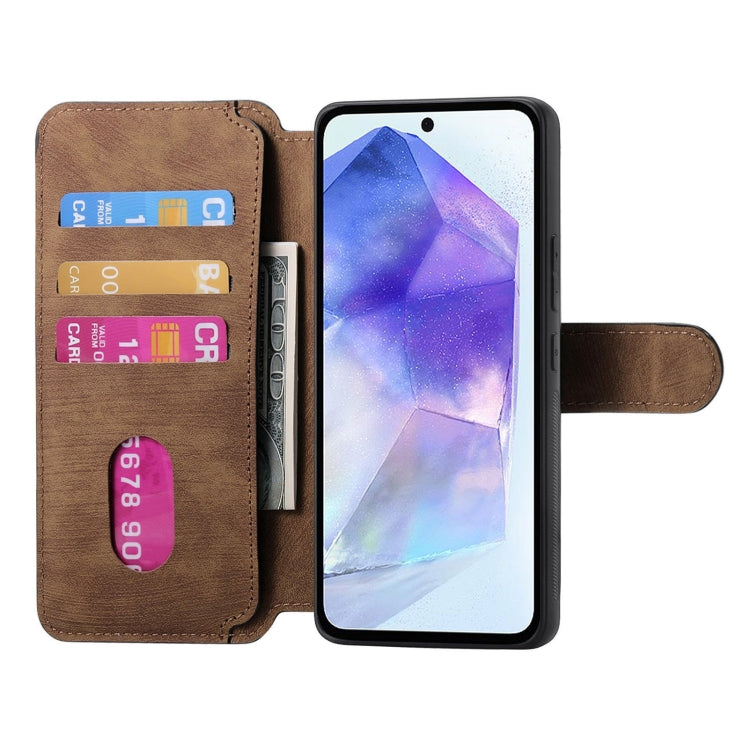 For Galaxy A55 5G CaseNeo MagSafe RFID Anti-theft Retro Leather Phone Case