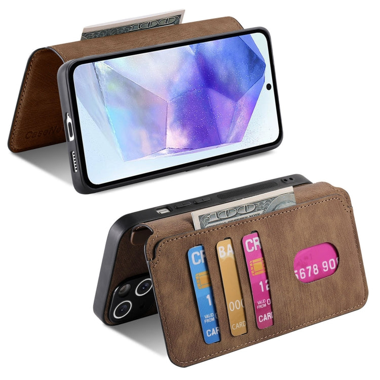 For Galaxy A55 5G CaseNeo MagSafe RFID Anti-theft Retro Leather Phone Case