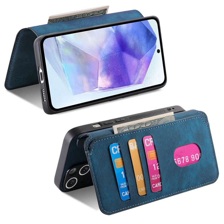 For Galaxy A55 5G CaseNeo MagSafe RFID Anti-theft Retro Leather Phone Case