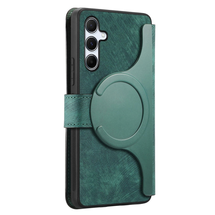 For Galaxy A55 5G CaseNeo MagSafe RFID Anti-theft Retro Leather Phone Case