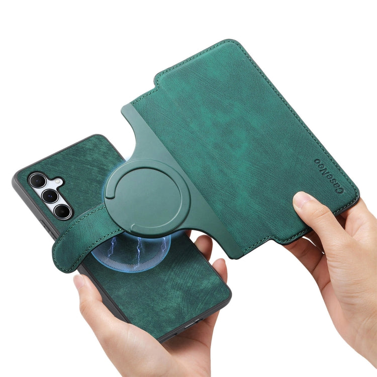 For Galaxy A55 5G CaseNeo MagSafe RFID Anti-theft Retro Leather Phone Case