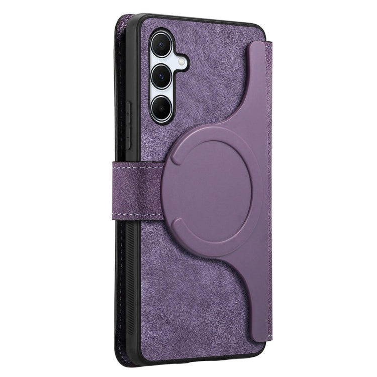 For Galaxy A55 5G CaseNeo MagSafe RFID Anti-theft Retro Leather Phone Case