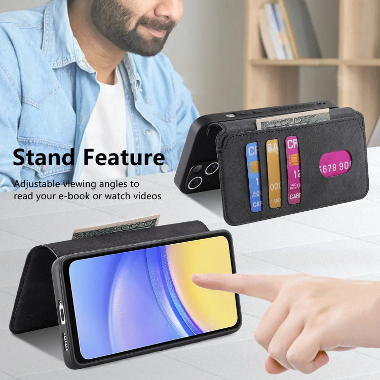 For Galaxy A15 5G CaseNeo MagSafe RFID Anti-theft Retro Leather Phone Case