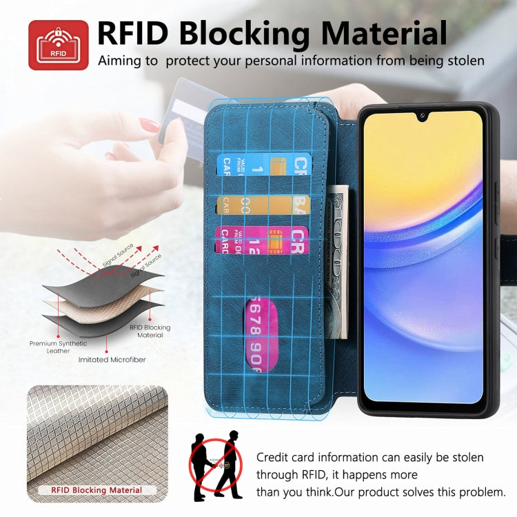 For Galaxy A15 5G CaseNeo MagSafe RFID Anti-theft Retro Leather Phone Case