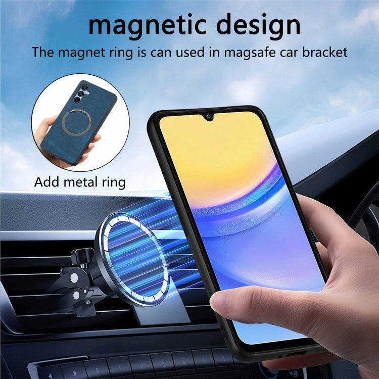 For Galaxy A15 5G CaseNeo MagSafe RFID Anti-theft Retro Leather Phone Case