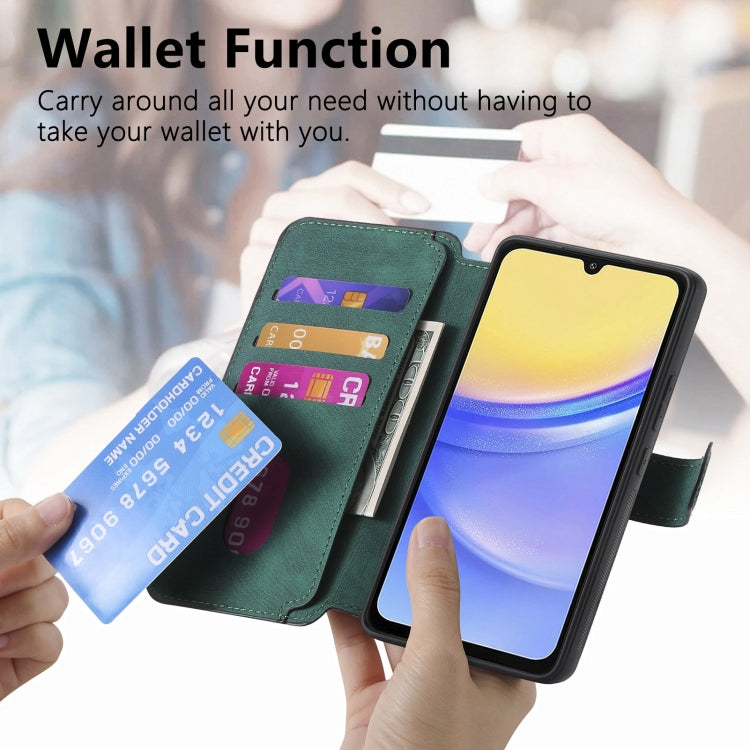 For Galaxy A15 5G CaseNeo MagSafe RFID Anti-theft Retro Leather Phone Case