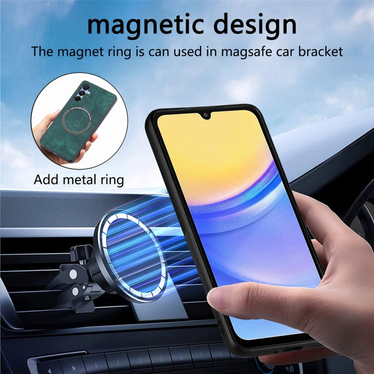 For Galaxy A15 5G CaseNeo MagSafe RFID Anti-theft Retro Leather Phone Case