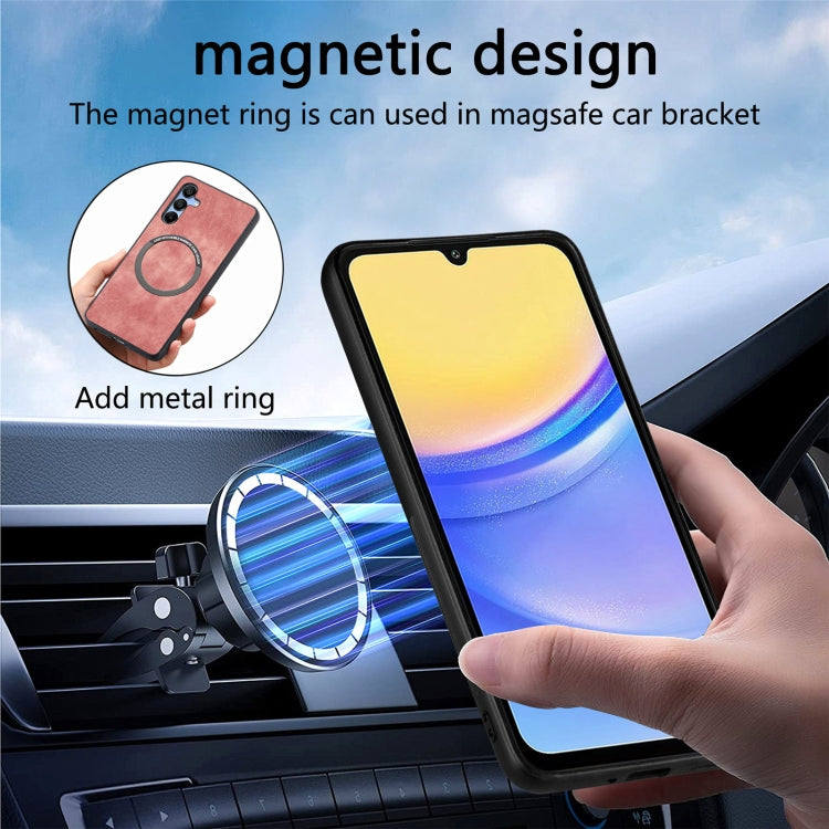 For Galaxy A15 5G CaseNeo MagSafe RFID Anti-theft Retro Leather Phone Case