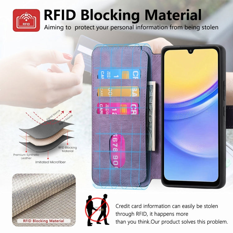 For Galaxy A15 5G CaseNeo MagSafe RFID Anti-theft Retro Leather Phone Case