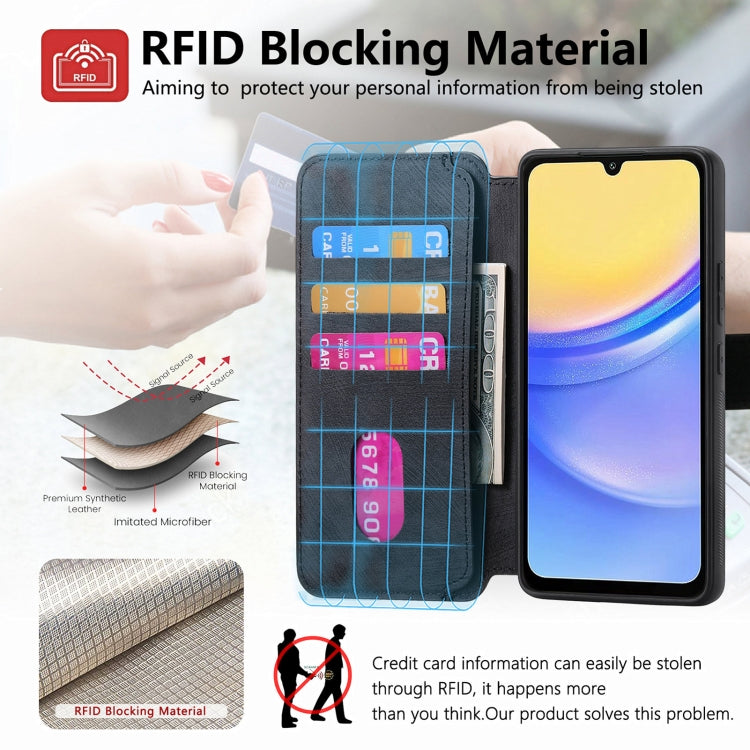 For Galaxy A25 5G CaseNeo MagSafe RFID Anti-theft Retro Leather Phone Case