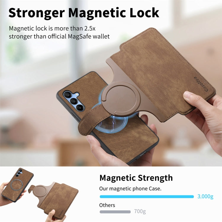 For Galaxy A25 5G CaseNeo MagSafe RFID Anti-theft Retro Leather Phone Case