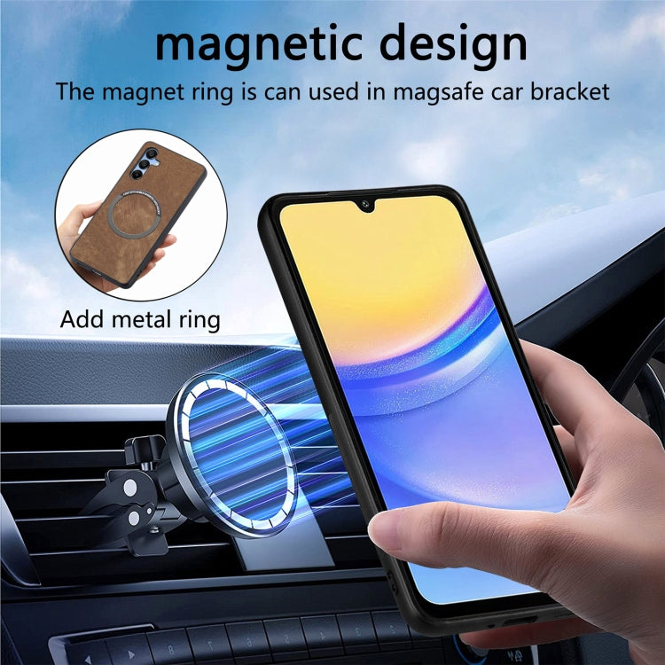 For Galaxy A25 5G CaseNeo MagSafe RFID Anti-theft Retro Leather Phone Case