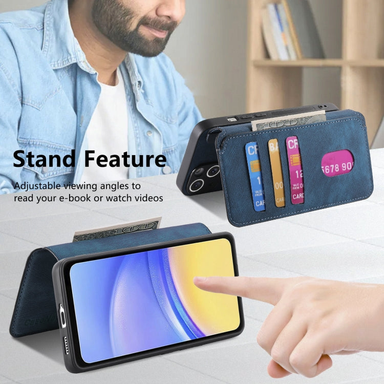 For Galaxy A25 5G CaseNeo MagSafe RFID Anti-theft Retro Leather Phone Case