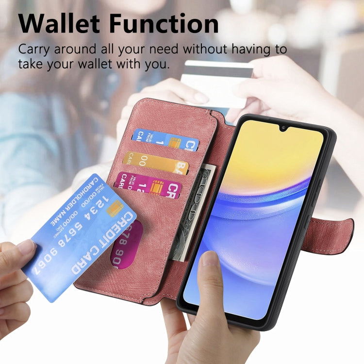 For Galaxy A25 5G CaseNeo MagSafe RFID Anti-theft Retro Leather Phone Case