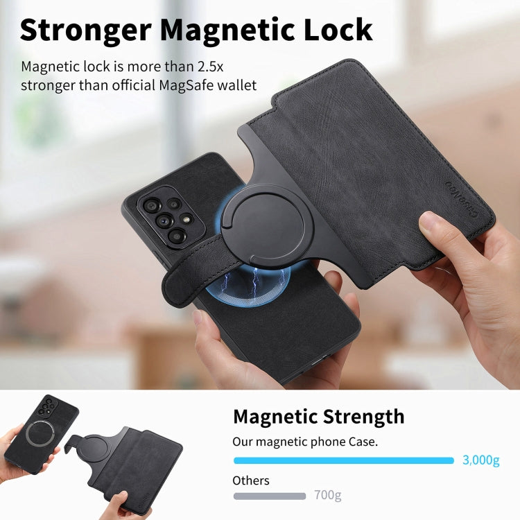 For Galaxy A53 5G CaseNeo MagSafe RFID Anti-theft Retro Leather Phone Case