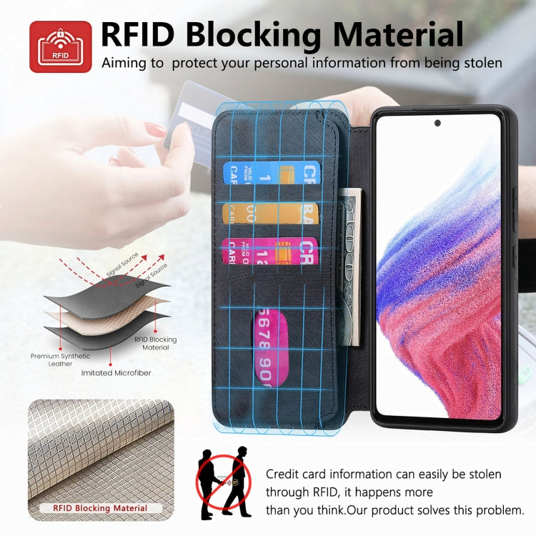 For Galaxy A53 5G CaseNeo MagSafe RFID Anti-theft Retro Leather Phone Case