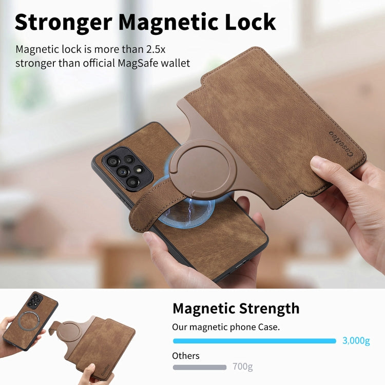 For Galaxy A53 5G CaseNeo MagSafe RFID Anti-theft Retro Leather Phone Case