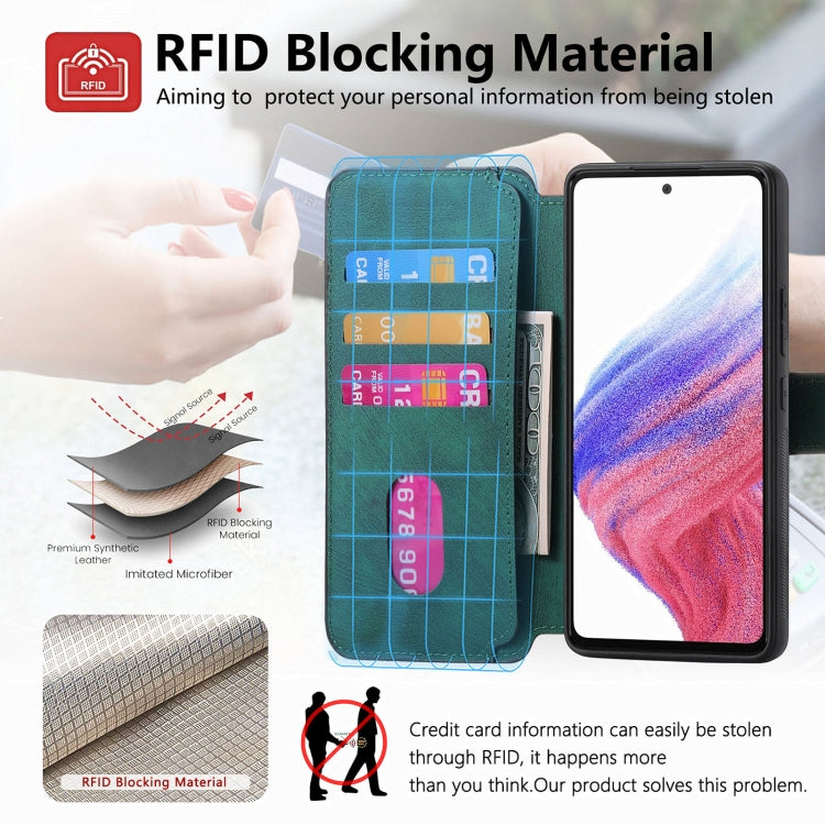 For Galaxy A53 5G CaseNeo MagSafe RFID Anti-theft Retro Leather Phone Case