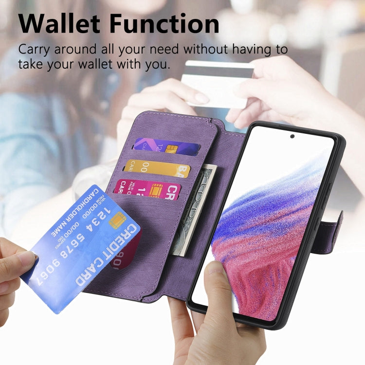 For Galaxy A53 5G CaseNeo MagSafe RFID Anti-theft Retro Leather Phone Case
