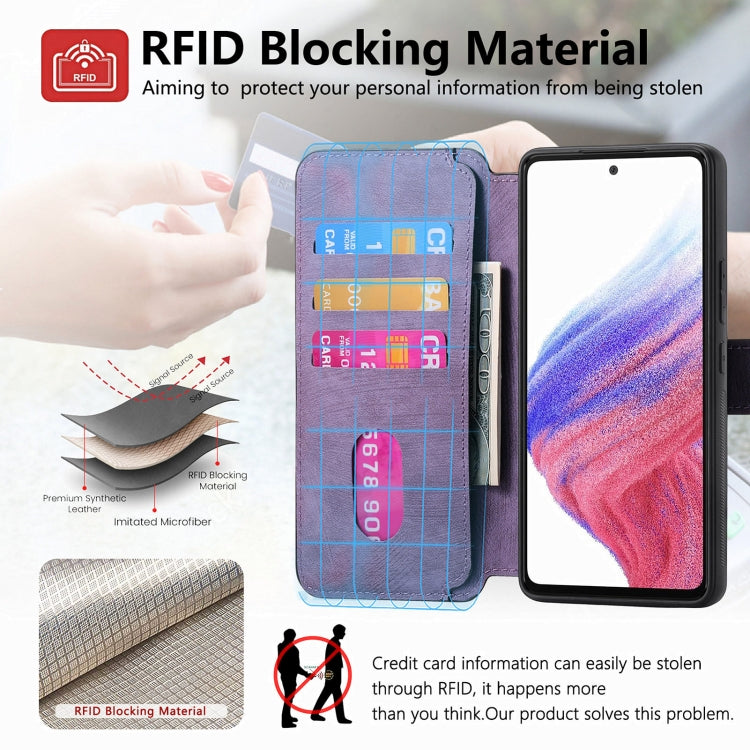 For Galaxy A53 5G CaseNeo MagSafe RFID Anti-theft Retro Leather Phone Case