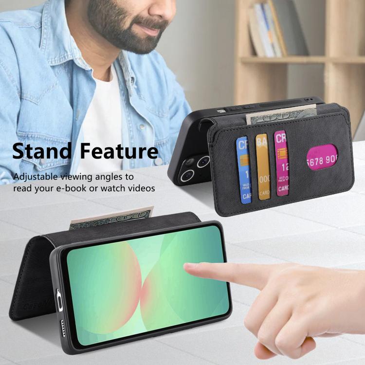 For Galaxy A26 5G CaseNeo MagSafe RFID Anti-theft Retro Leather Phone Case
