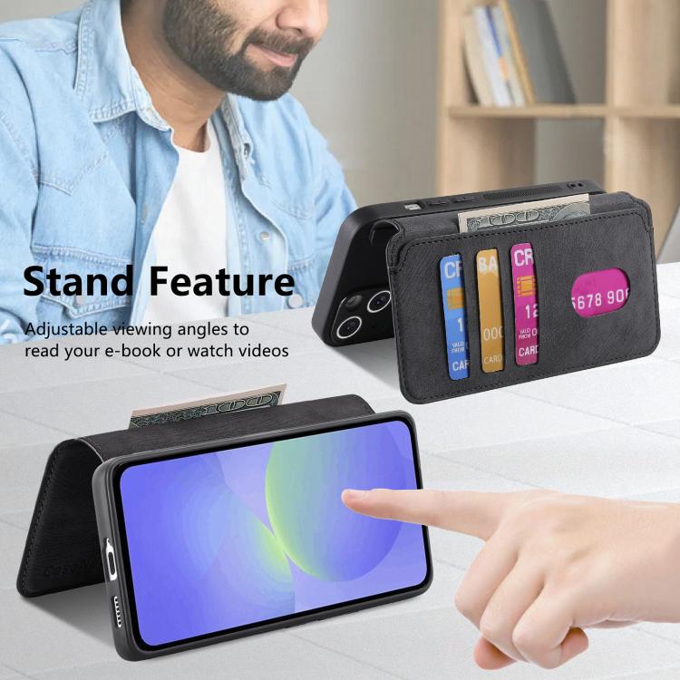 For Galaxy A36 5G CaseNeo MagSafe RFID Anti-theft Retro Leather Phone Case