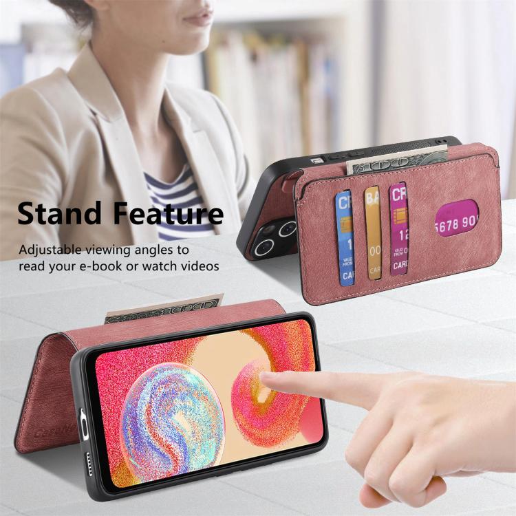 For Galaxy A04e CaseNeo MagSafe RFID Anti-theft Retro Leather Phone Case