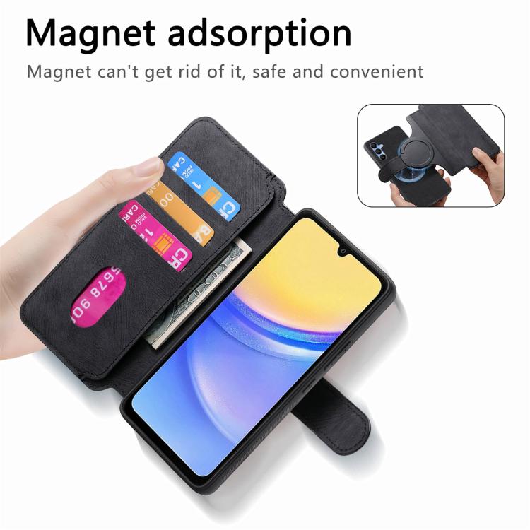 For Galaxy A17 4G / 5G CaseNeo MagSafe RFID Anti-theft Retro Leather Phone Case