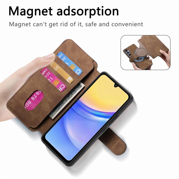 For Galaxy A17 4G / 5G CaseNeo MagSafe RFID Anti-theft Retro Leather Phone Case