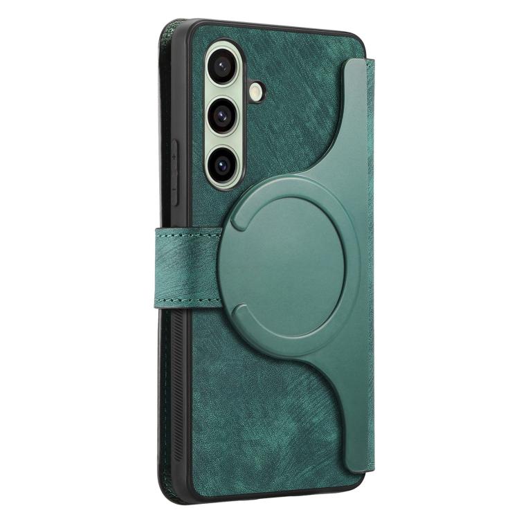 For Galaxy A17 4G / 5G CaseNeo MagSafe RFID Anti-theft Retro Leather Phone Case