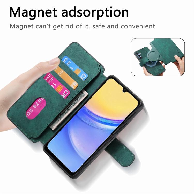 For Galaxy A17 4G / 5G CaseNeo MagSafe RFID Anti-theft Retro Leather Phone Case