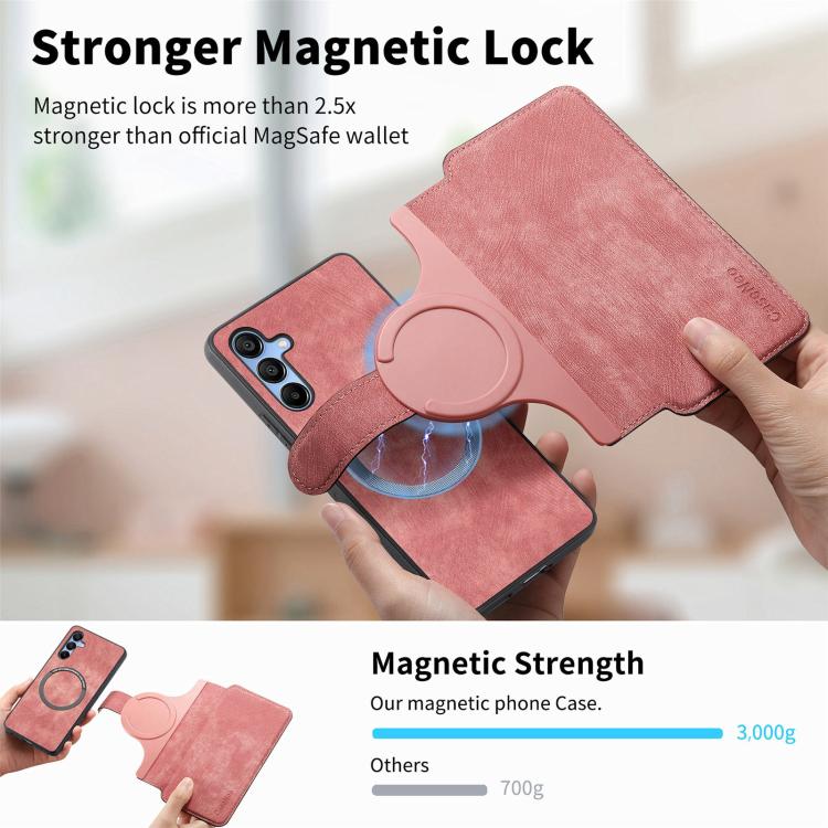 For Galaxy A17 4G / 5G CaseNeo MagSafe RFID Anti-theft Retro Leather Phone Case