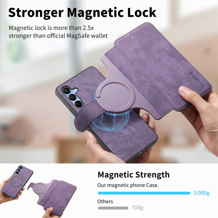 For Galaxy A17 4G / 5G CaseNeo MagSafe RFID Anti-theft Retro Leather Phone Case
