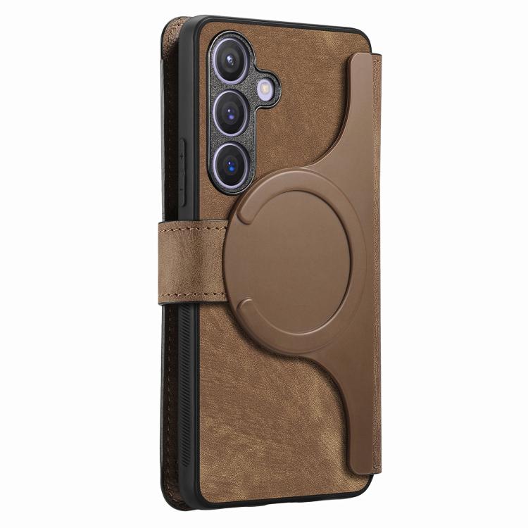 For Galaxy A57 5G CaseNeo MagSafe RFID Anti-theft Retro Leather Phone Case