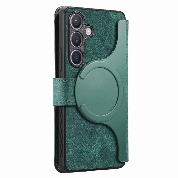 For Galaxy A57 5G CaseNeo MagSafe RFID Anti-theft Retro Leather Phone Case