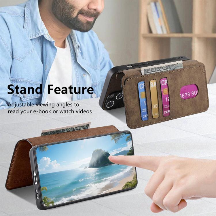 For Galaxy A07 4G / 5G CaseNeo MagSafe RFID Anti-theft Retro Leather Phone Case