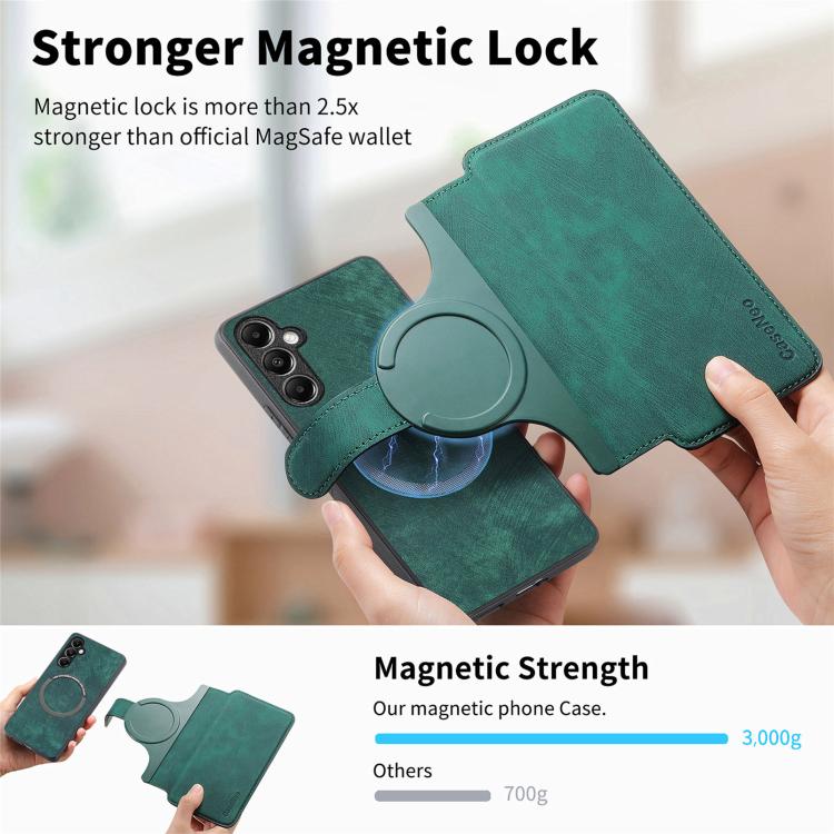 For Galaxy A27 5G CaseNeo MagSafe RFID Anti-theft Retro Leather Phone Case