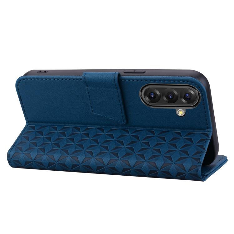 For Samsung Galaxy A36 / A56 Diamond Buckle Leather Phone Case with Lanyard